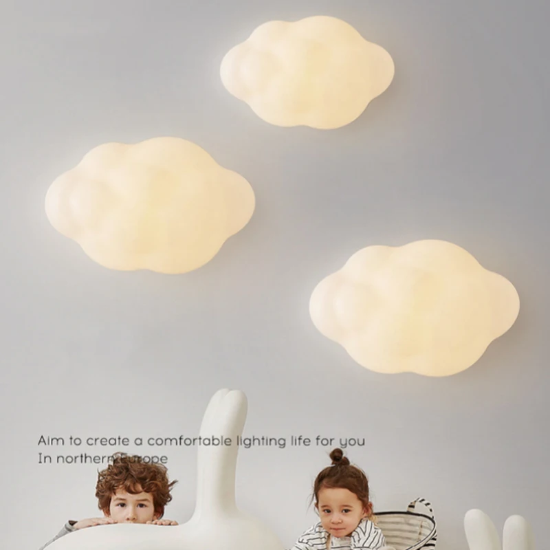 Baby Nursery Wall Lights - Applique Murale en Forme de Nuage,